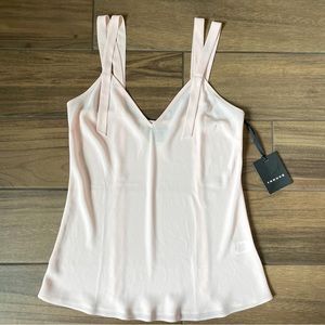 NWT Light pink/peach TROUVÉ blouse